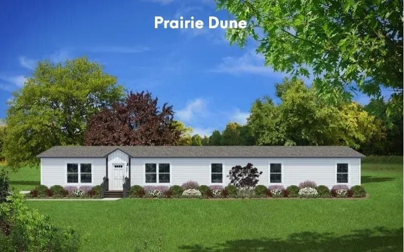Image of the exterior angle of an Iowa modular home