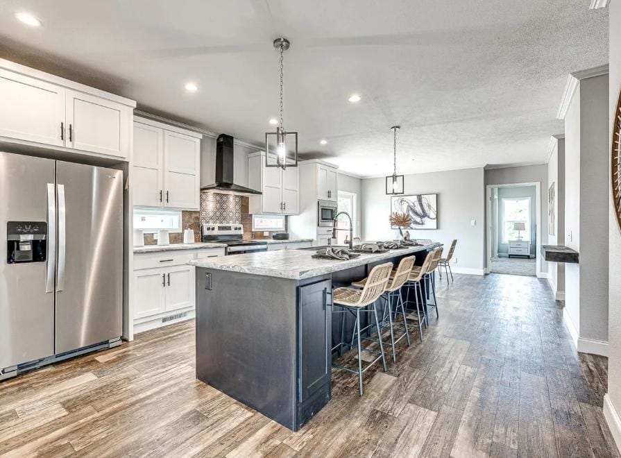 Sleek modular home kitchen